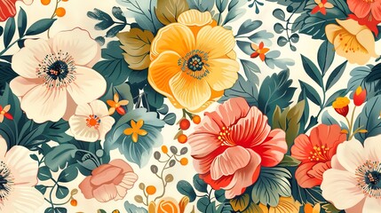 flower pattern wallpaper