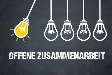 Fototapeta premium offene Zusammenarbeit 