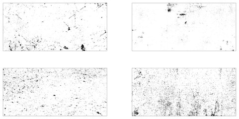 Overlay textures. Different textures collection. Grunge overlays. Grunge textures. Collection of four grunge texture bundle.