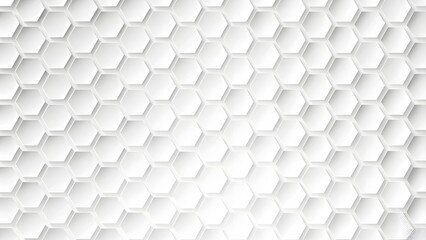 Abstract. Hexagon white Background. light and shadow. copy space.  Modern Hexagon white abstract Background. 
