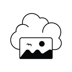 picture glyph icon with white background vector stock illustration