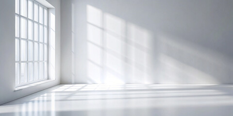 Fototapeta premium Abstract White Studio Background for Product Presentation: A Clean Canvas for Creativity