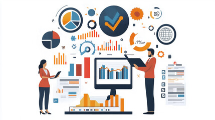 Entrepreneurs conducting in-depth research to identify a niche market opportunity for targeted business growth through innovative strategies, tailored solutions, and effective customer engagement