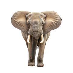 Obraz premium Elephant isolated on a white background as transparent PNG