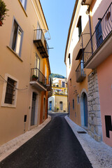 A street of San Lorenzello, a village in Campania, Italy.