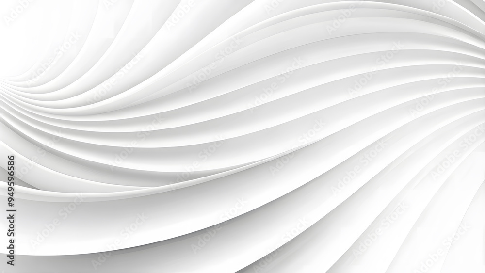 Aufkleber stylish and modern minimalist seamless white wave texture pattern background with monochromatic colo