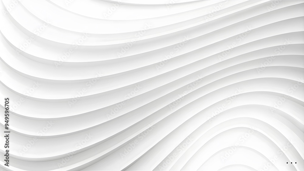 Aufkleber stylish and modern minimalist seamless white wave texture pattern background with monochromatic colo