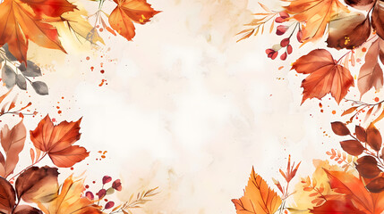 Thankful and Grateful Frame white Background watercolor