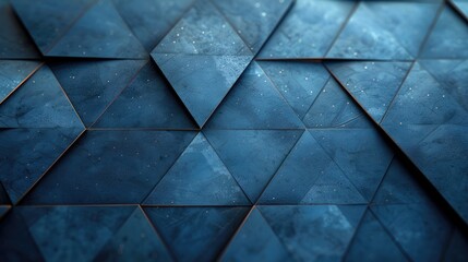Geometric Blue Ice Texture Background  