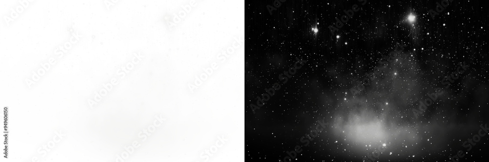 Wall mural png abstract cosmic starry night sky