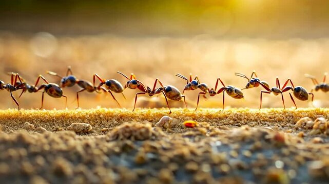 Ants in a Row.