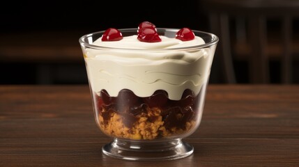 Cherry Dessert with Whipped Cream - Sweet Treat Recipe