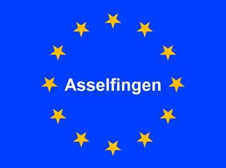 Illustration einer Europaflagge mit der Aufschrift 