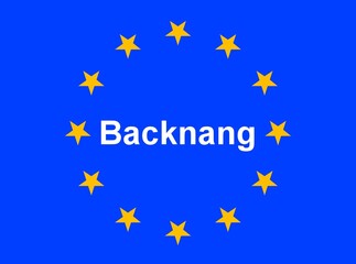 Illustration einer Europaflagge mit der Aufschrift 