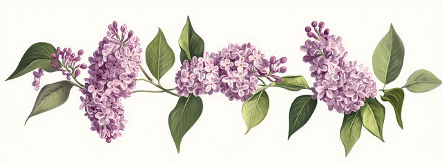Botanical Lilac Study