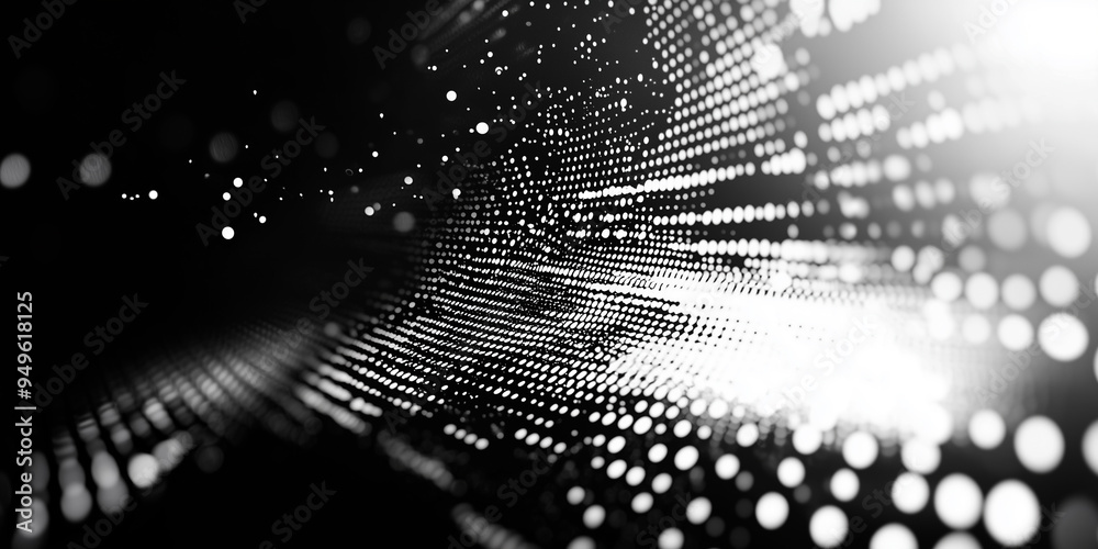 Wall mural cyberpunk technical background abstraction ui ux modern trendy design. place for text. lines and dot
