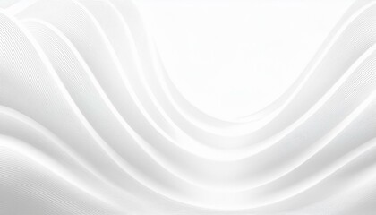 Curtain white wave soft shadow and blurred. fabric shapes and curved designs. abstract background on isolation. 