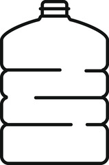 Simple illustration of big bottle for cooler containing water
