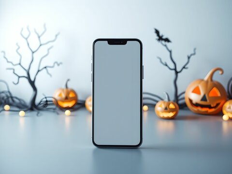 Blank Phone Halloween Minimalist