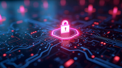 Cyber ​​security and data protection, internet network security, protect business and financial transaction data from cyber attack, user private data security encryption