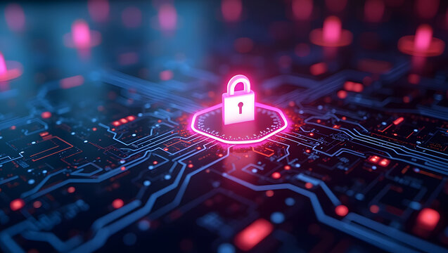 Cyber ​​security and data protection, internet network security, protect business and financial transaction data from cyber attack, user private data security encryption