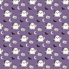 Patterns with Cute Ghosts