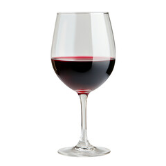 Glass of wine, isolated, PNG.