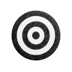 Obraz premium Black target, isolated, PNG.