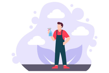 Labour Day Flat Design Illustration