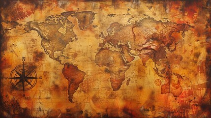 ancient world map wallpaper