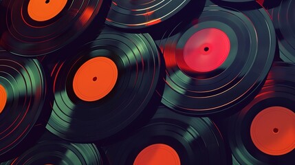 retro vinyl record wallpaper