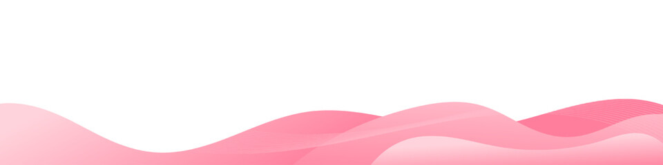 Smooth gradient waves in white and pink form a stylish abstract background for versatile design projects