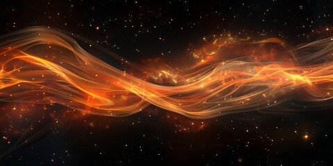 Abstract Swirling Light and Stars in a Dark Universe