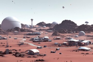 Futuristic City on Mars: A Vision of Space Colonization