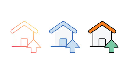Realestate Price icon design with white background stock illustration