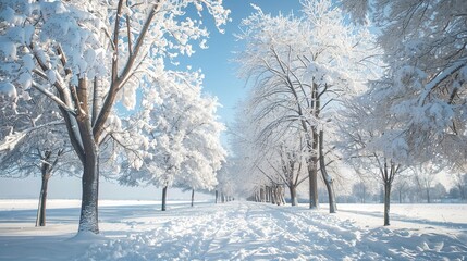 Winter forest wallpaper