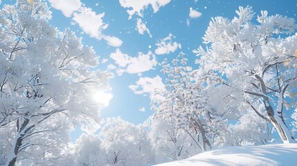 Winter forest wallpaper
