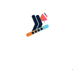 Video player flat logo design. Music player and video player icon.. Icon that can be applied anywhere, pixel perfect and modern style design