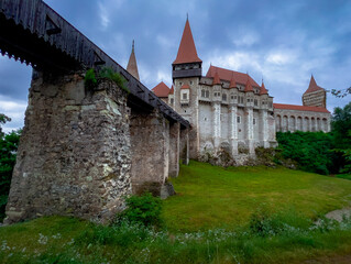 Fototapeta premium Corvin Castle (Castelul Corvinilor) or Hunyad Castle (Castelul Huniazilor) built arround 1446, Hunedoara, Transylvania, Romania