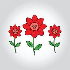 vector flower clipart