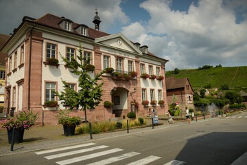 Fototapeta premium view on the city of Riquewihr in Alsace
