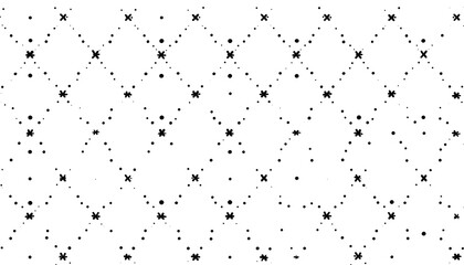 Obraz premium Repeating patterns of small, simple shapes like dots, crosses, or lines, spaced out across a solid background