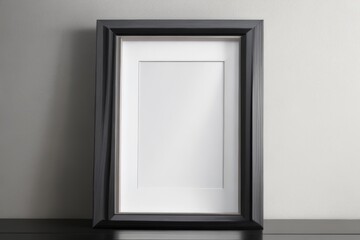 Blank white frame mockup