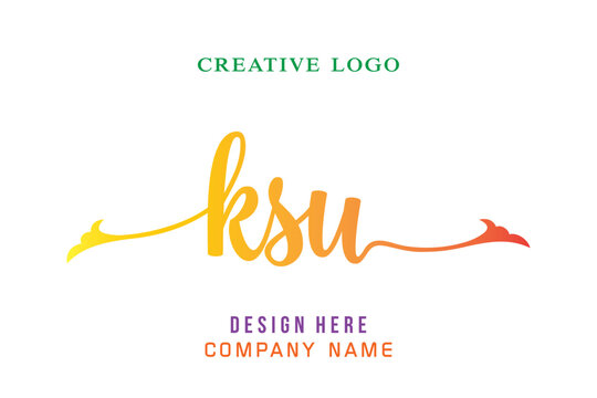 KSU  lettering logo is simple, easy to understand and authoritative