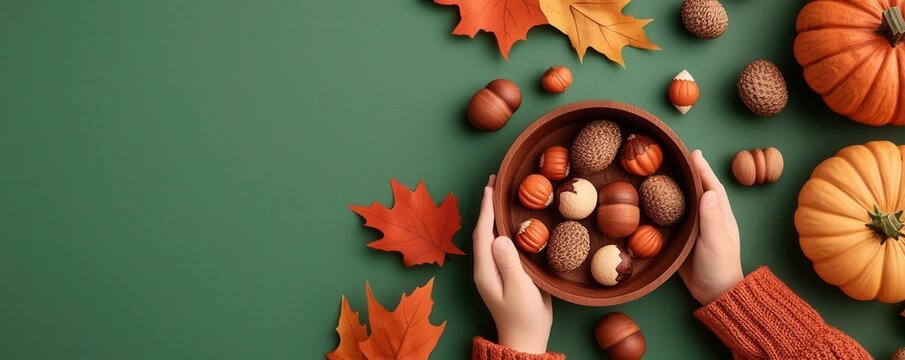 A Thanksgiving harvest festival with a kids  scavenger hunt