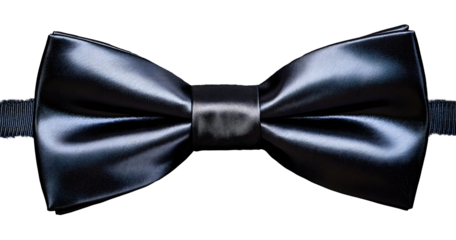 Black bow tie isolated.