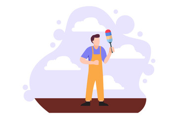 Labour Day Flat Design Illustration