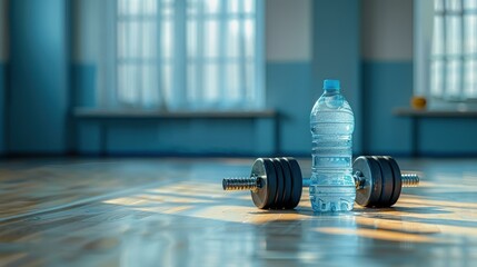 Dumbbell Water Bottle Fitness Gym Workout