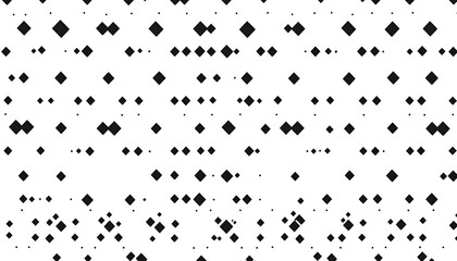 Fototapeta premium Repeating patterns of small, simple shapes like dots, crosses, or lines, spaced out across a solid background