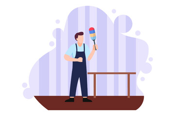 Labour Day Flat Design Illustration